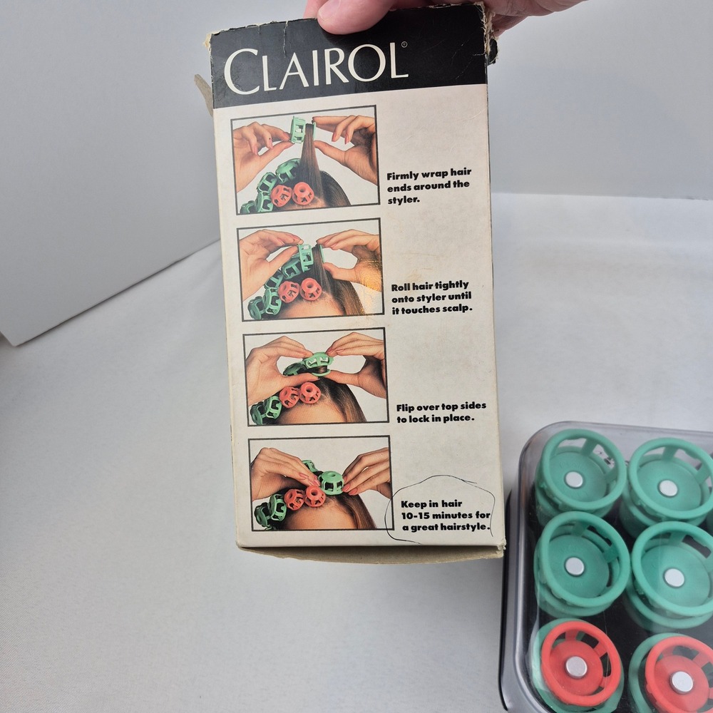 Clairol Lock n Roll Vintage 1989 Heated Hair Stylers Model BT-1 Retro 80s Box - Picture 4 of 11